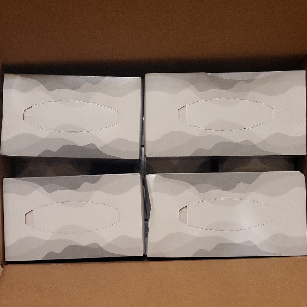 Lot Of 21 Georgia Pacific 2 ply facial tissue all new 100 count 8.4 in x 7.5 in